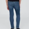 Jeggings a vita media senza chiusura per bambini