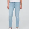 Jeggings a vita media senza chiusura per bambini