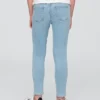 Jeggings a vita media senza chiusura per bambini
