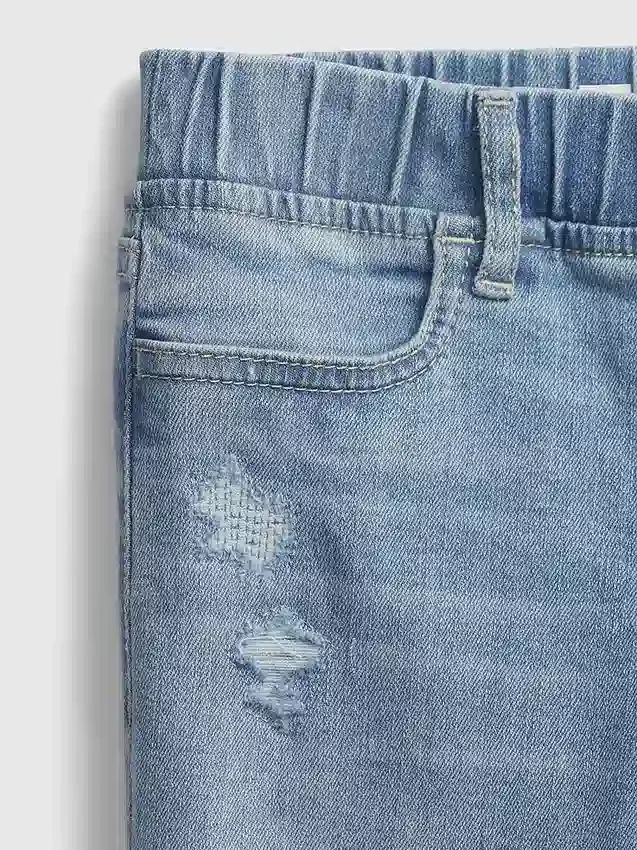 Jeggings a vita media senza chiusura per bambini