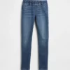 Jeggings a vita media senza chiusura per bambini