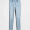 Jeggings a vita media senza chiusura per bambini