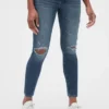 Jeggings premaman "Favorite" con pannello intero effetto consumato