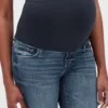 Jeggings premaman "Favorite" con pannello intero effetto consumato