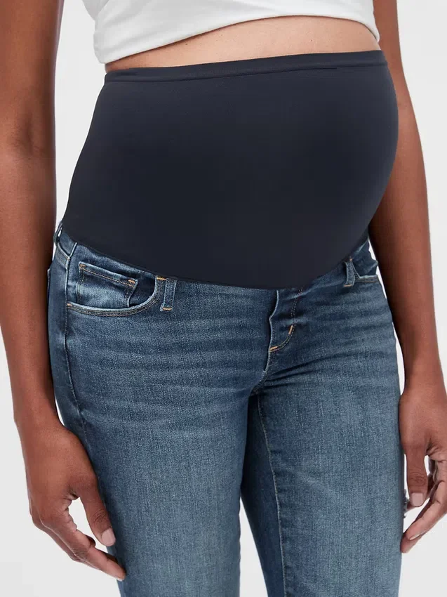 Jeggings premaman "Favorite" con pannello intero effetto consumato