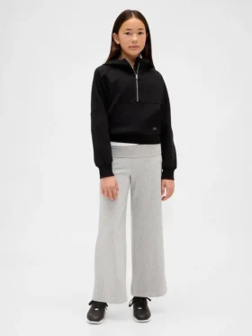 Leggings a gamba larga con orlo ripiegato per bambini