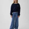 Leggings a gamba larga con orlo ripiegato per bambini