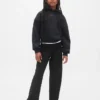 Leggings a gamba larga con orlo ripiegato per bambini