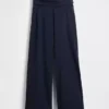 Leggings a gamba larga con orlo ripiegato per bambini