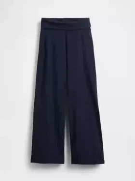 Leggings a gamba larga con orlo ripiegato per bambini