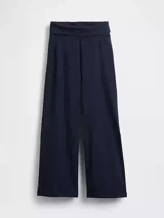 Leggings a gamba larga con orlo ripiegato per bambini