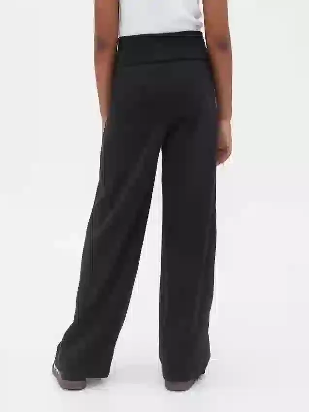 Leggings a gamba larga con orlo ripiegato per bambini