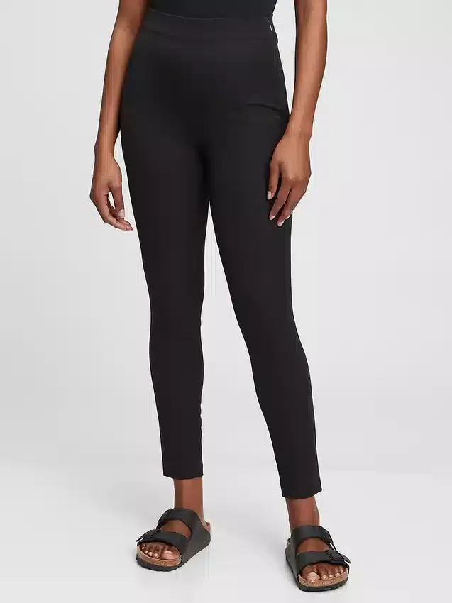 Leggings a vita alta in tessuto bi-stretch