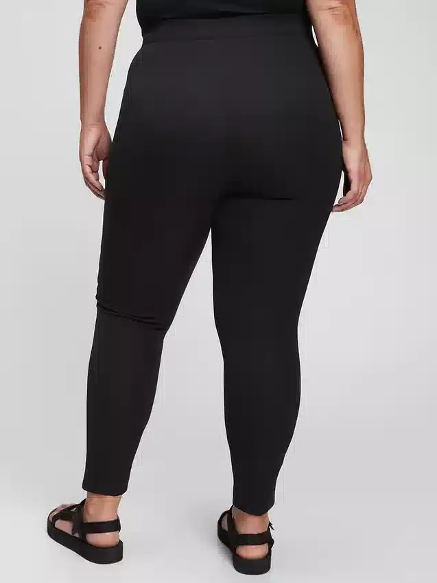 Leggings a vita alta in tessuto bi-stretch