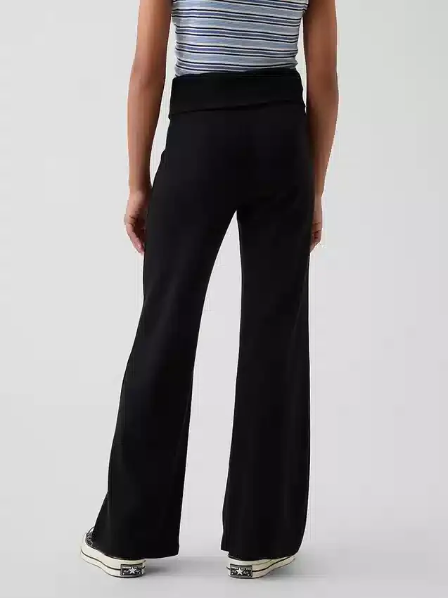 Leggings a zampa d’elefante con orlo ripiegato per bambini