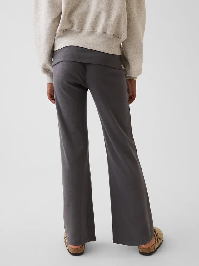 Leggings a zampa d’elefante con orlo ripiegato per bambini