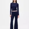 Leggings da pigiama moderni con orlo ripiegato