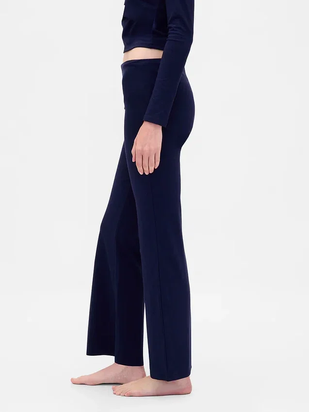Leggings da pigiama moderni con orlo ripiegato