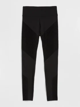 Leggings GapFit a vita alta con strisce testurizzate in tessuto Sculpt Compression