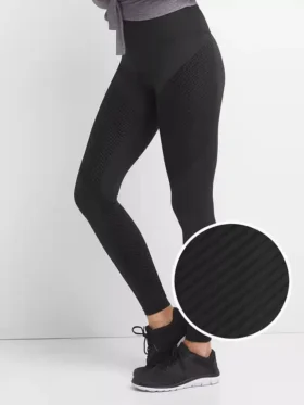 Leggings GapFit a vita alta con strisce testurizzate in tessuto Sculpt Compression