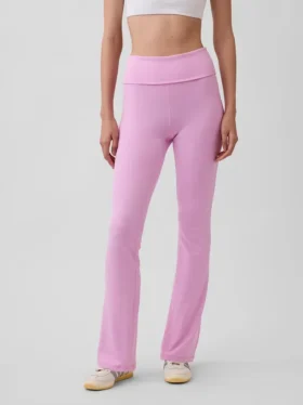Leggings GapFit Smooth con vita ripiegabile e gamba leggermente svasata