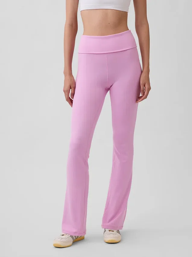 Leggings GapFit Smooth con vita ripiegabile e gamba leggermente svasata