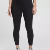 Leggings premaman a 7/8 con pannello intero in tessuto riciclato