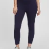 Leggings premaman a 7/8 con pannello intero in tessuto riciclato