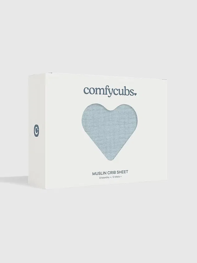Lenzuolo con angoli in mussola di cotone Comfy Cubs