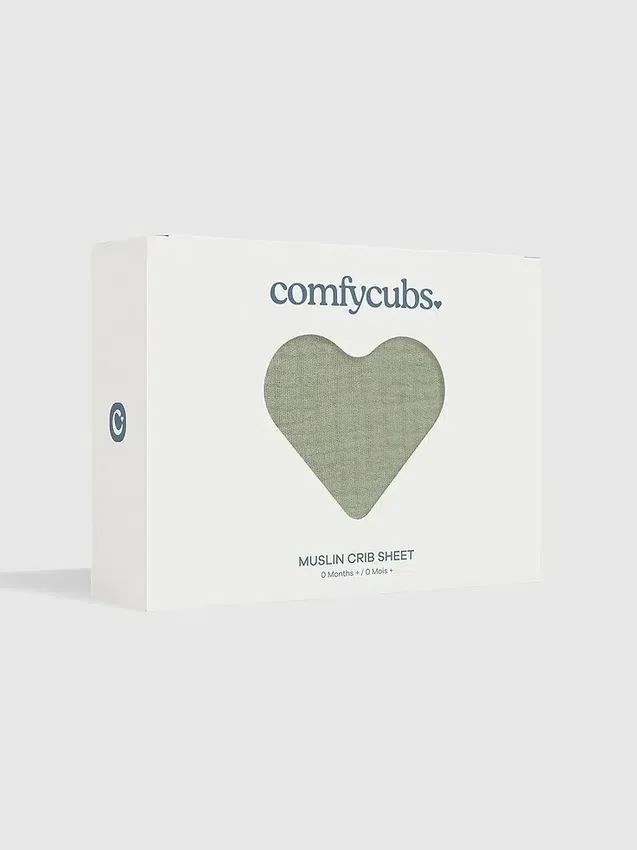 Lenzuolo con angoli in mussola di cotone Comfy Cubs