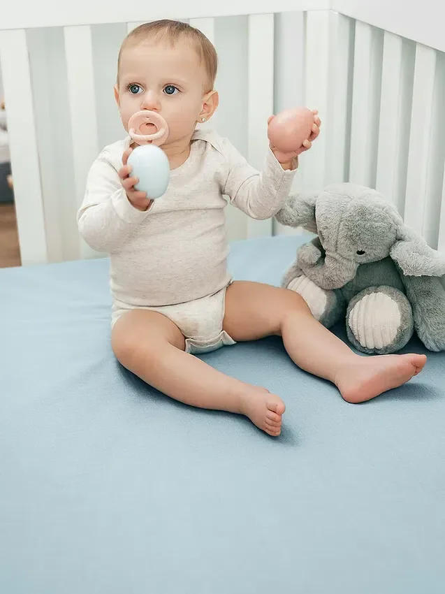 Lenzuolo con angoli in mussola di cotone Comfy Cubs