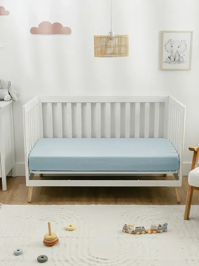 Lenzuolo con angoli in mussola di cotone Comfy Cubs