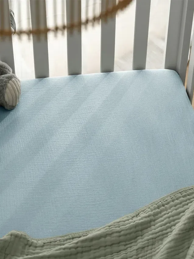 Lenzuolo con angoli in mussola di cotone Comfy Cubs