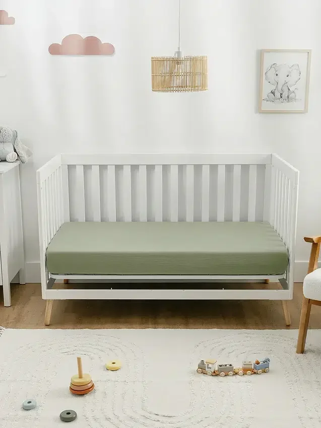 Lenzuolo con angoli in mussola di cotone Comfy Cubs