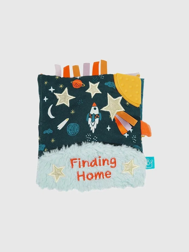 Libro morbido con attività e carta frusciante “Little Rocket Finds Home”