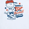 Maglietta a maniche corte da baseball per bambini "Charlie Brown - Sorry I Can't" della linea Peanuts