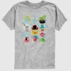 Maglietta a maniche corte per bambini “The SpongeBob Movie: Alla ricerca di Squarepants” con motivo a griglia in pantaloncini