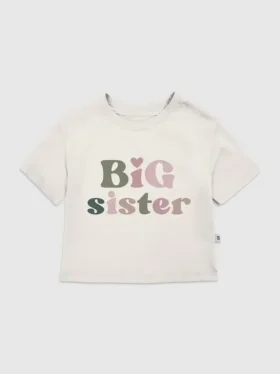 Maglietta con grafica “Big Sister” per bambini