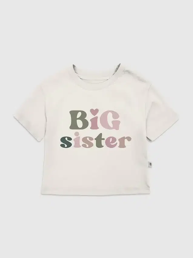 Maglietta con grafica “Big Sister” per bambini