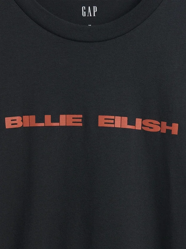 Maglietta con grafica Billie Eilish