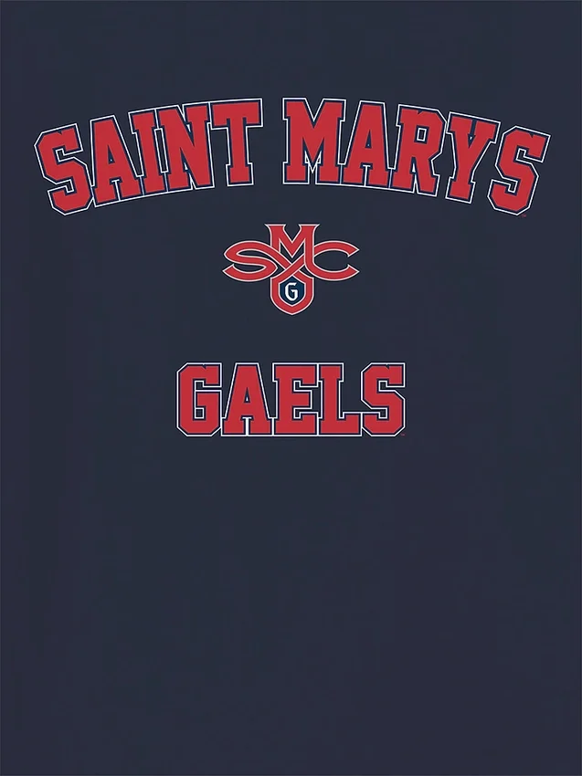 Maglietta con grafica classica del campus del Saint Mary’s College of California