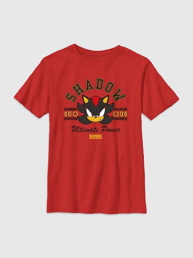 Maglietta con grafica "Shadow" di Sonic the Hedgehog per bambini