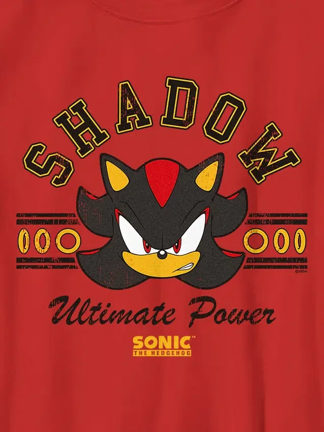 Maglietta con grafica "Shadow" di Sonic the Hedgehog per bambini