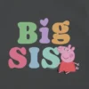 Maglietta con stampa "Big Sis" di Peppa Pig per bambini piccoli