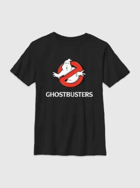 Maglietta con stampa del logo Ghostbusters per bambini