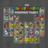 Maglietta con stampa della tavola periodica Nintendo per bambini