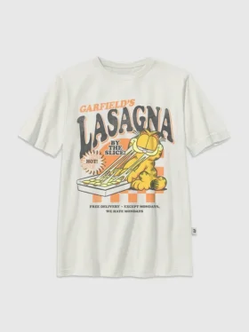 Maglietta con stampa Garfield Lasagna per bambini