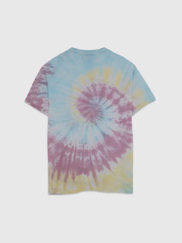 Maglietta con stampa grafica Tie Dye per bambini Lilo e Stitch