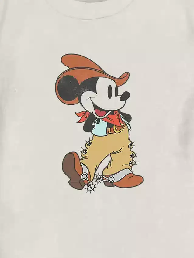 Maglietta con stampa "Mickey Mouse Cowboy" per bambini