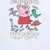 Maglietta con stampa "Peppa Pig Dinosaur Expert" a maniche corte per bambini in pantaloncini